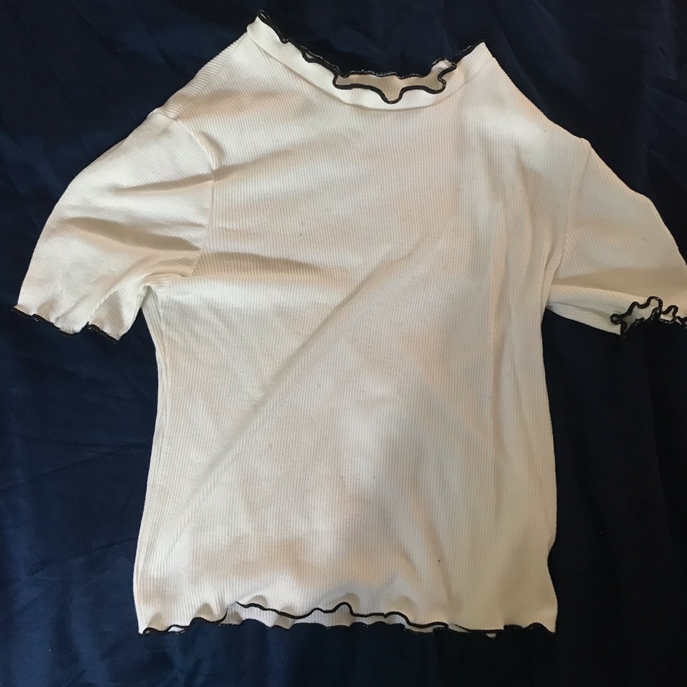 Zara Cropped Lettuce Top